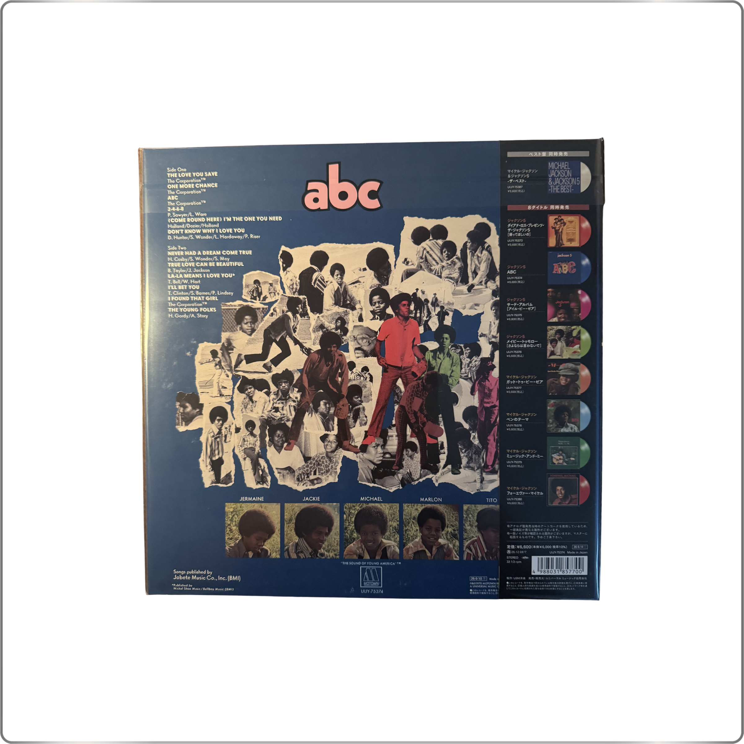 POP THE JACKSON 5 ABC <Limited Edition / Clear Blue Vinyl>|Japan pressed LP