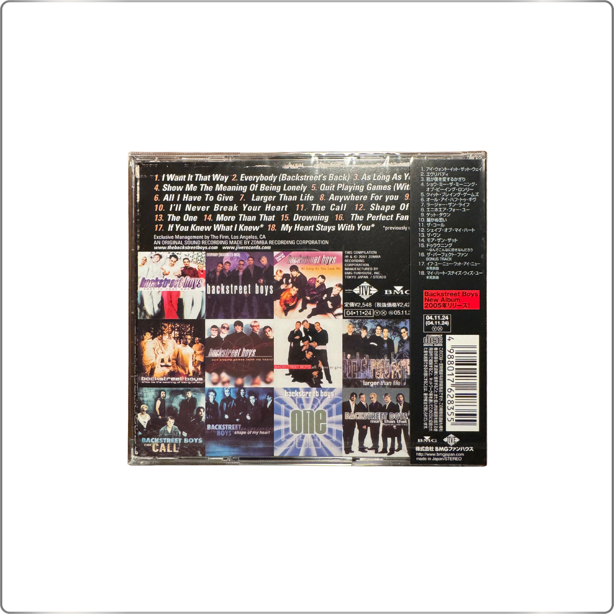 POP Backstreet Boys Greatest Hits - Chapter One ~ Special Edition|Japan made CD