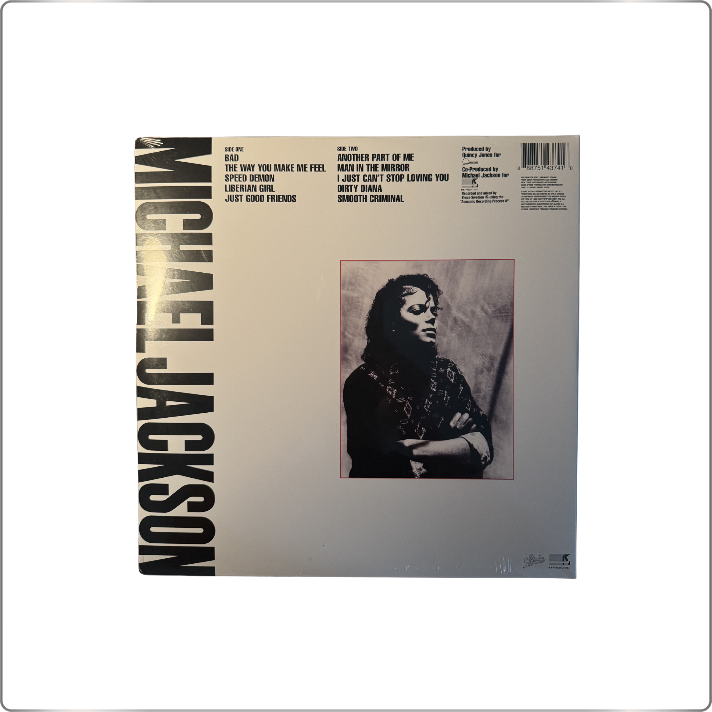 POP Michael Jackson Bad reissue EU version LP