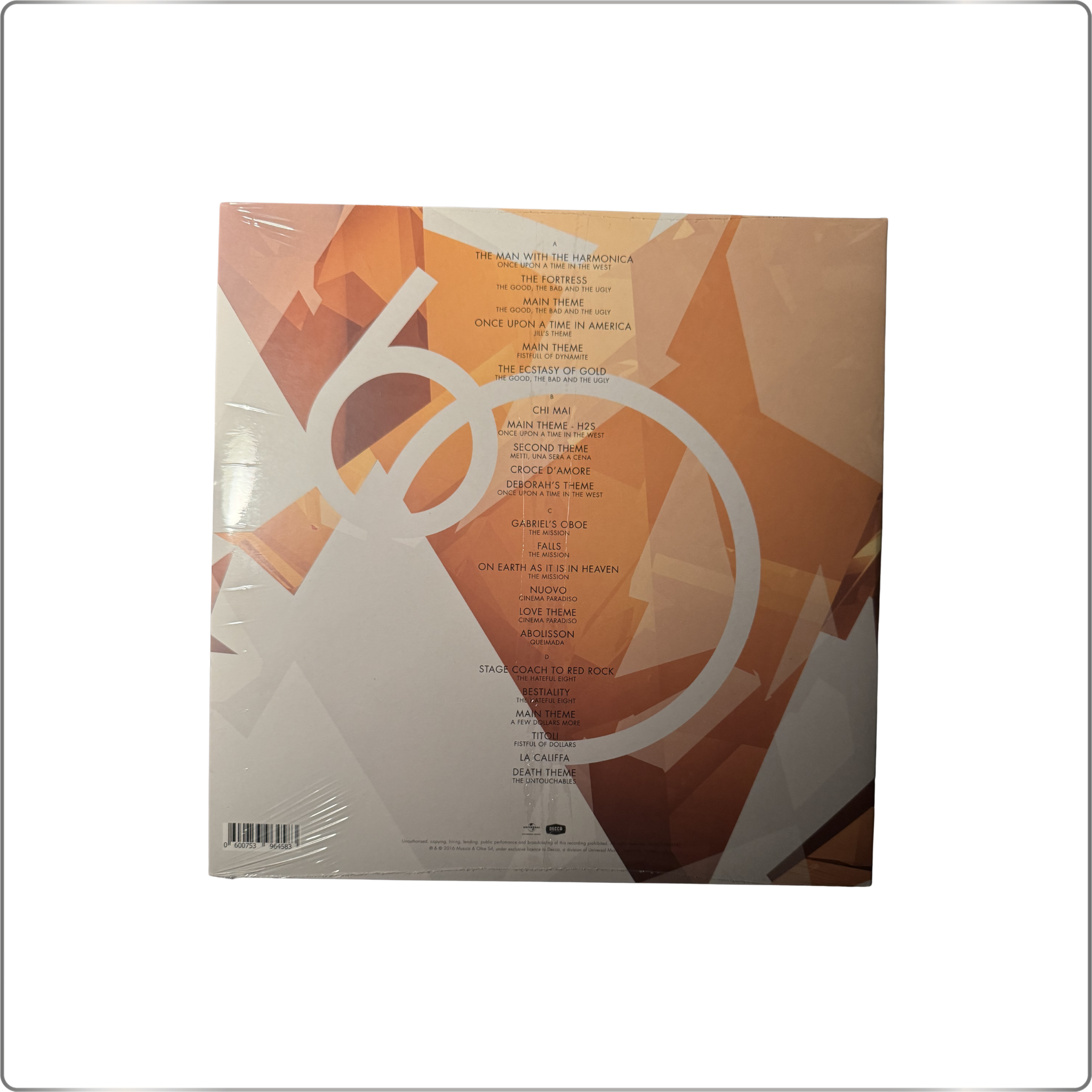 SOUNDTRACK  ENNIO MORRICONE 60 Years of Music <Limited Edition/Orange Vinyl> EU version LP