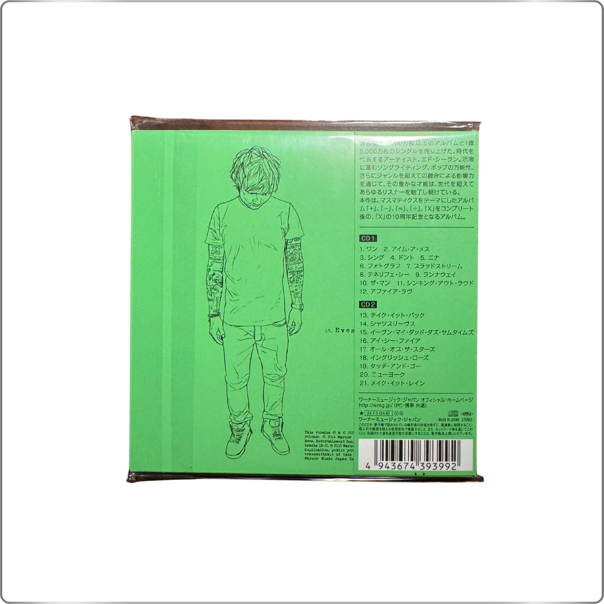 POP Ed Sheeran X (Multiply) 10th Anniversary Edition|Japan pressed CD