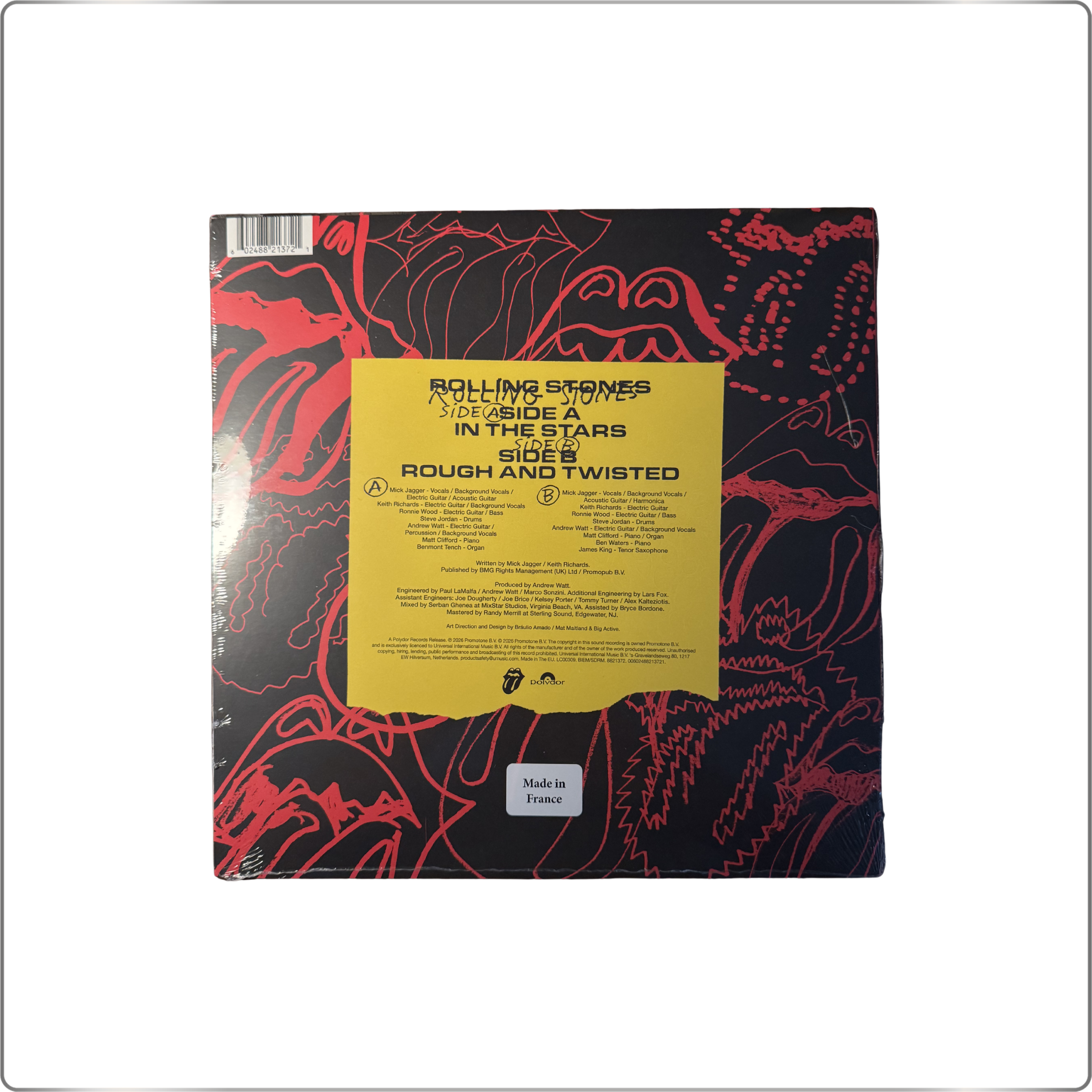 ROCK  The Rolling Stones In The Stars <Limited Edition/Colored Vinyl> 10" EU version Single Record