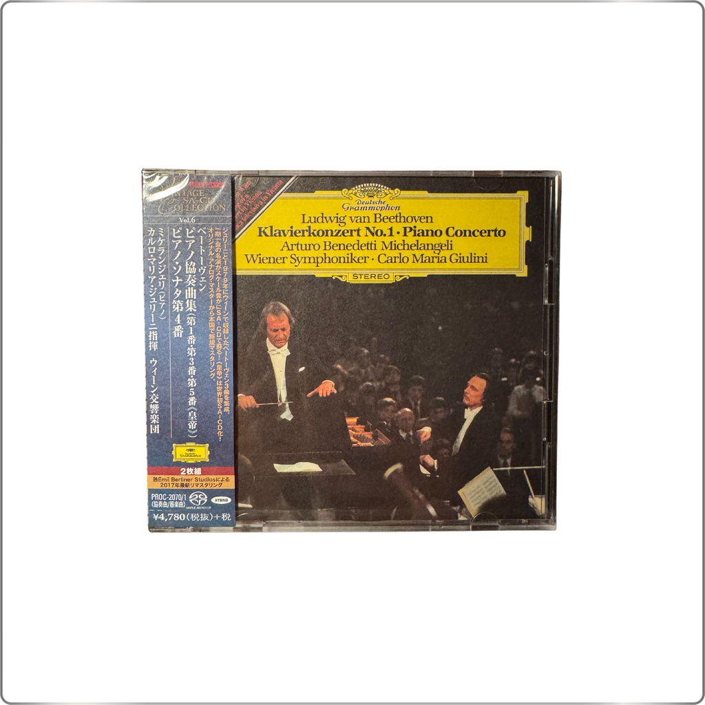 CLASSICAL Arturo Benedetti Michelangeli Beethoven: Piano Concertos (Nos. 1, 3, and 5 Emperor), Piano Sonata No. 4 <Tower Records Exclusive>|Japan made SACD Hybrid