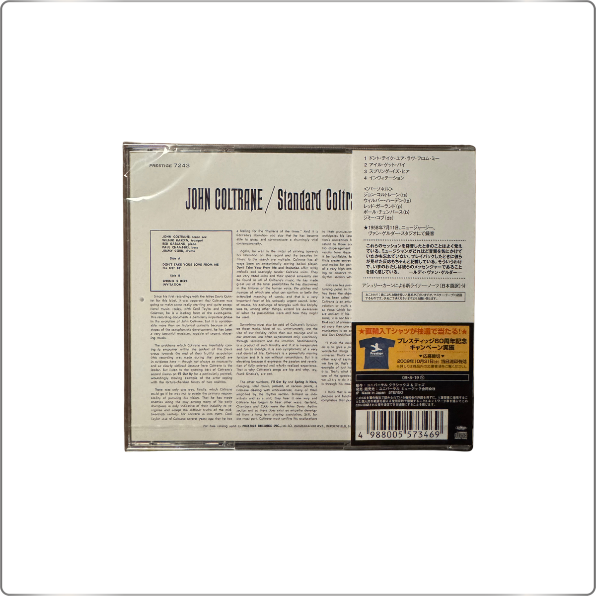 JAZZ John Coltrane Standard Coltrane (First Press Limited Edition)|Japan pressed CD