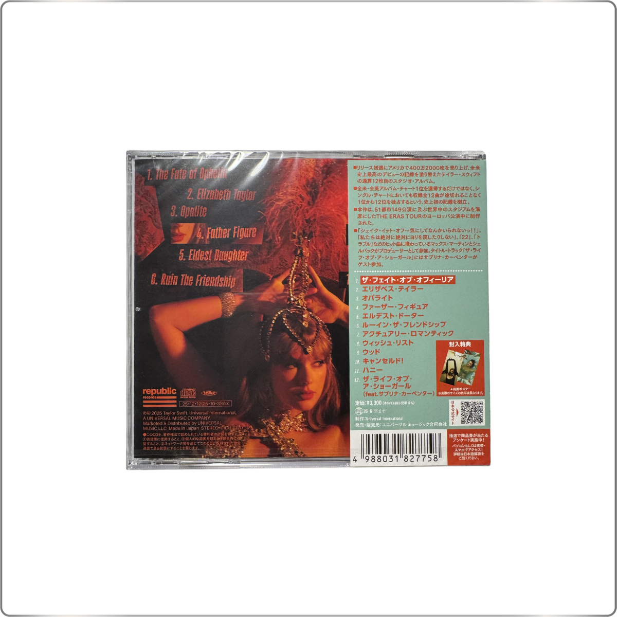 POP Taylor Swift The Life of a Showgirl [CD + Poster]