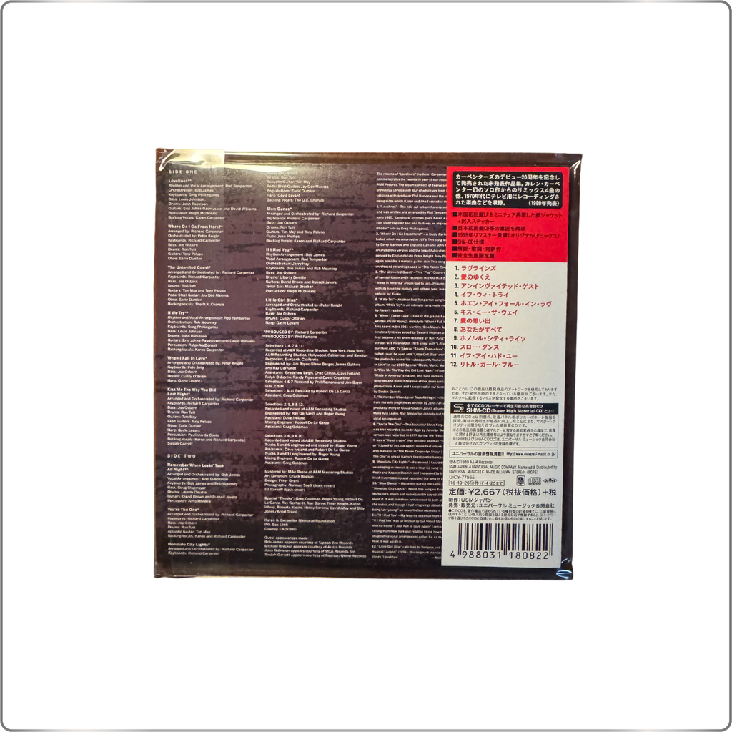 POP Carpenters The Trajectory of Love ~Love Lines <Limited Edition>|Jpanese SHM-CD